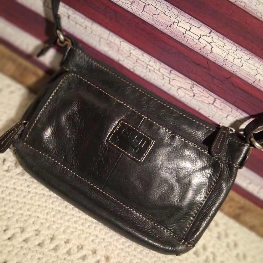 FOSSIL BLACK CROSSBODY - Picture 7 of 8